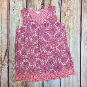 ❤️SOLD❤️J. Jill sleeveless tank pink paisley